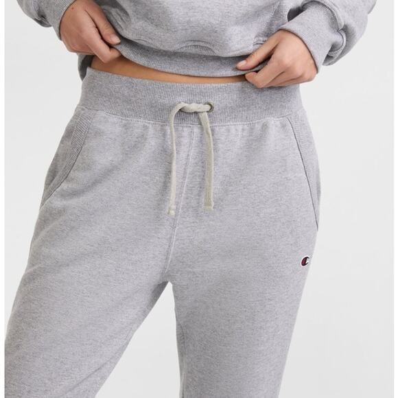 Champion Womens French Terry Heather Gray Sweatpants Cotton Joggers Medium NEW - Picture 3 of 14